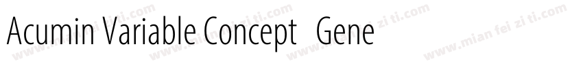 Acumin Variable Concept   General字体转换